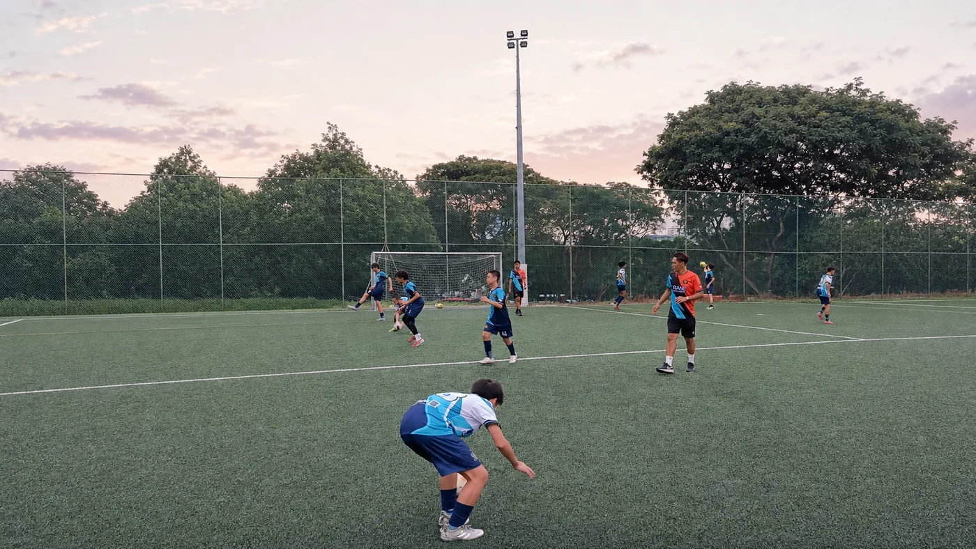Elite programme football training at Island City